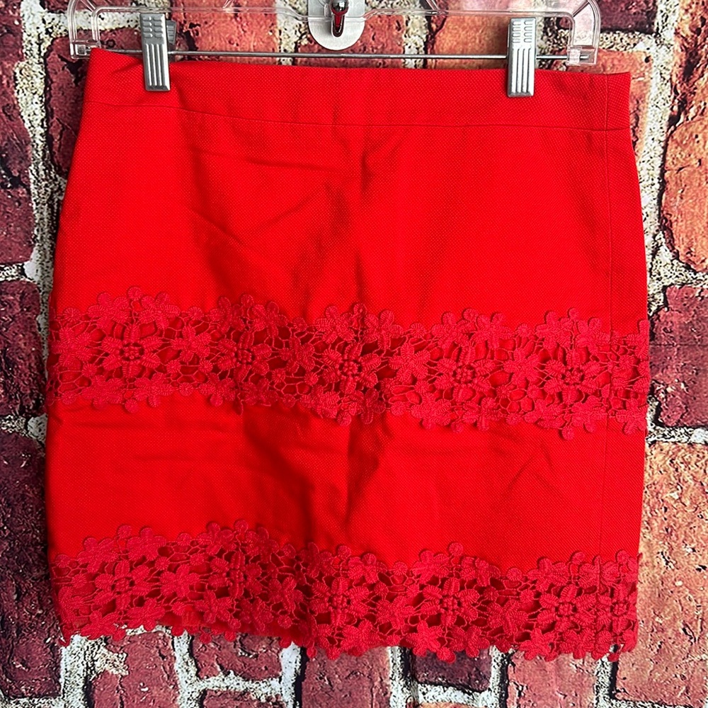 J. Crew floral lace mini women’s skirt size 0